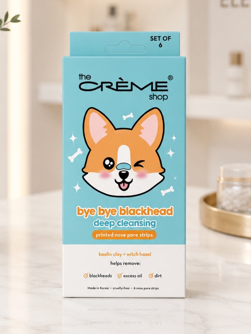 The Creme Shop Bye Bye Blackhead Nose Strips Set of 6-New